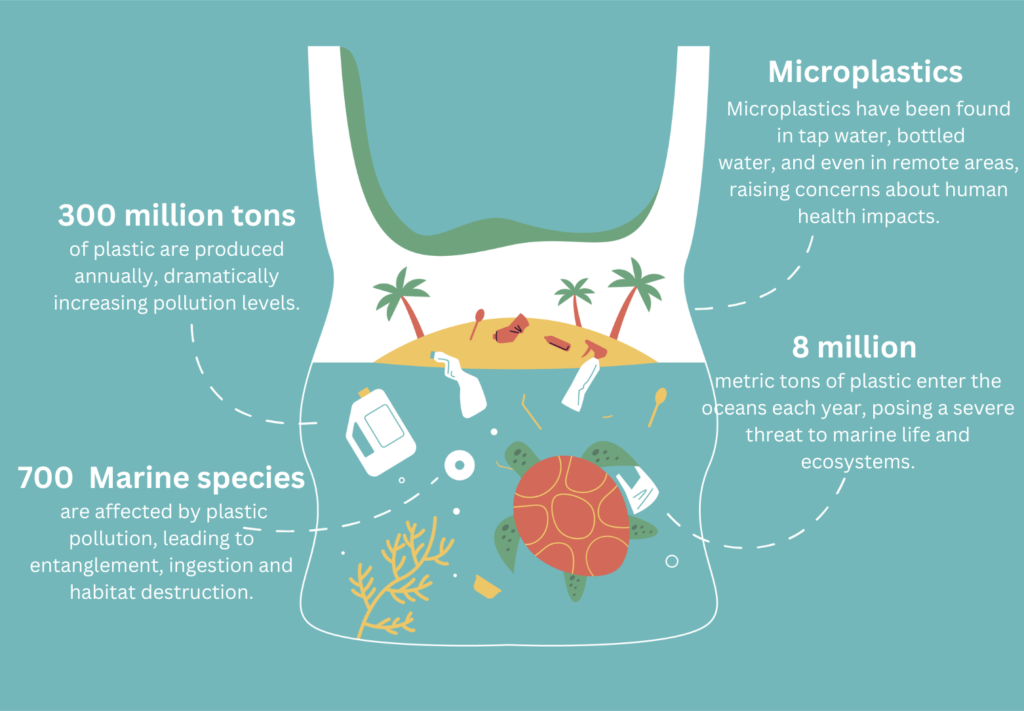 plastic pollution Infographics